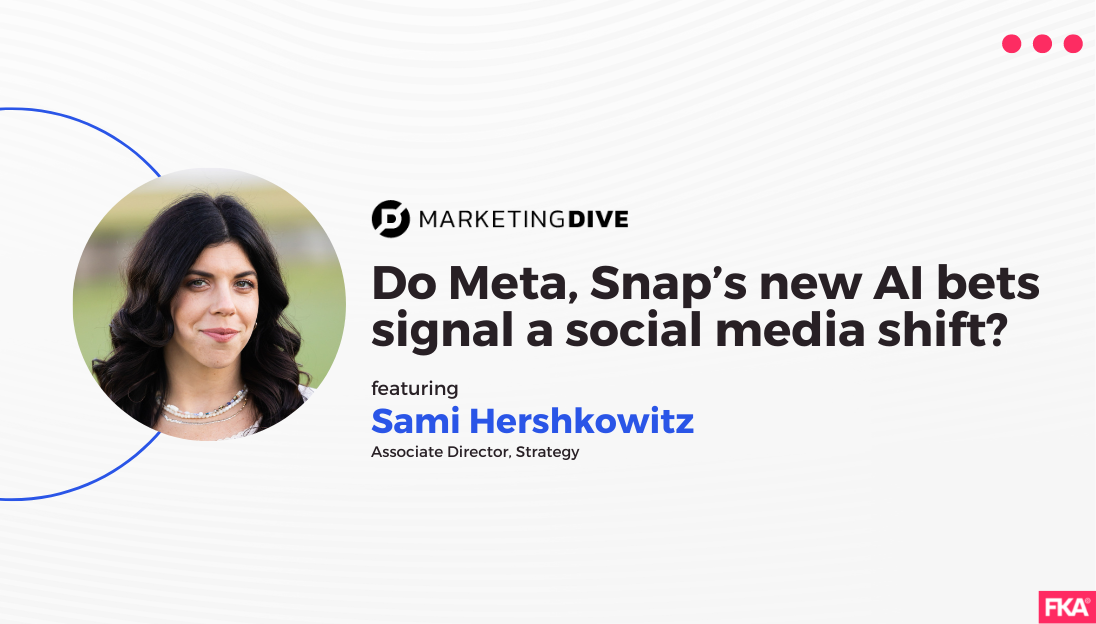 Marketing Dive-Snap My AI Article